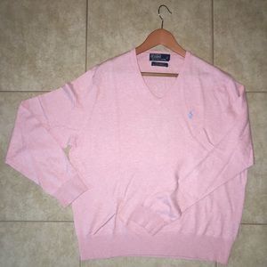long sleeve v neck sweater